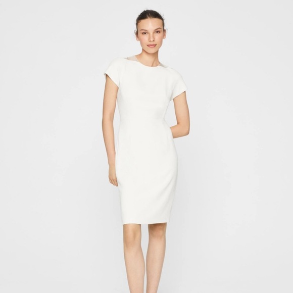 Club Monaco White Sheath Midi Dress - Picture 1 of 7